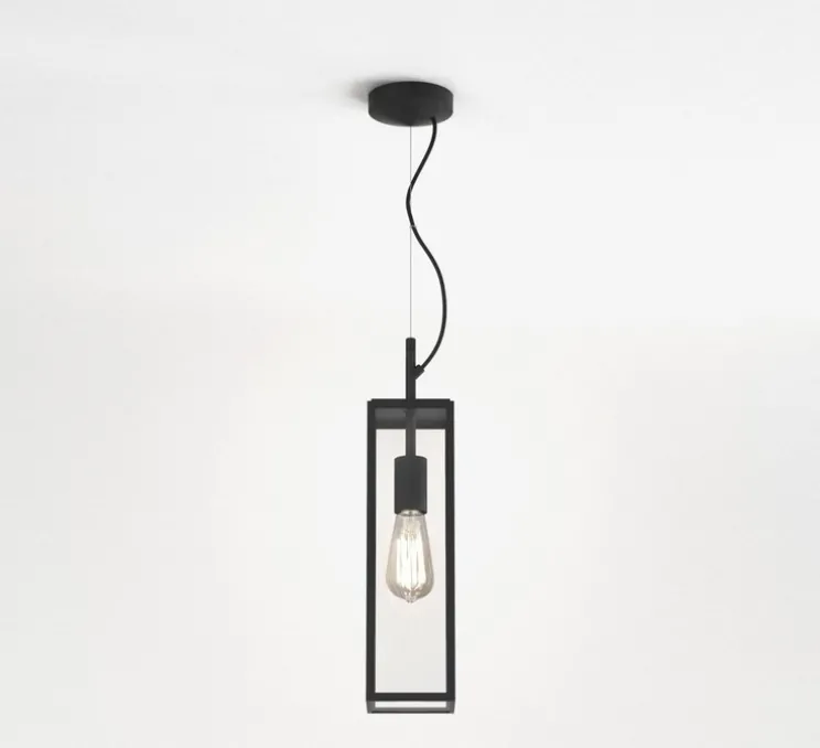 Suspension, Harvard, noir, IP44, L11cm, H38cm - Astro
