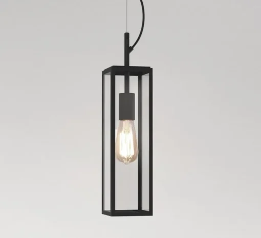Suspension, Harvard, noir, IP44, L11cm, H38cm - Astro