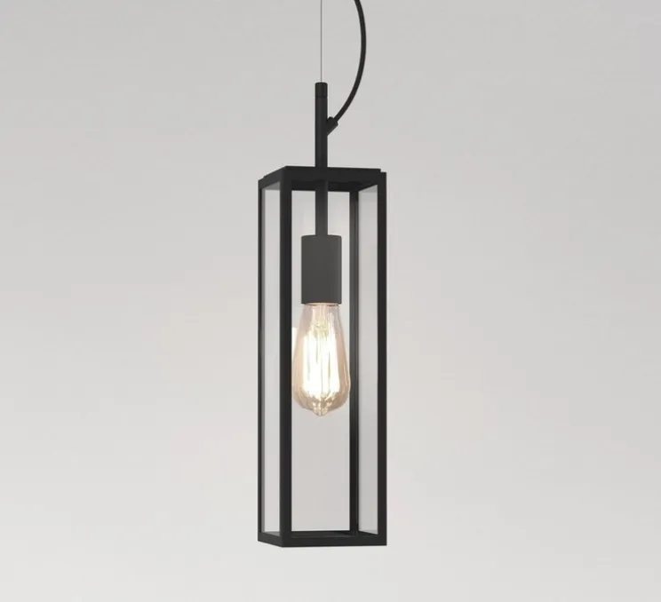 Suspension, Harvard, noir, IP44, L11cm, H38cm - Astro