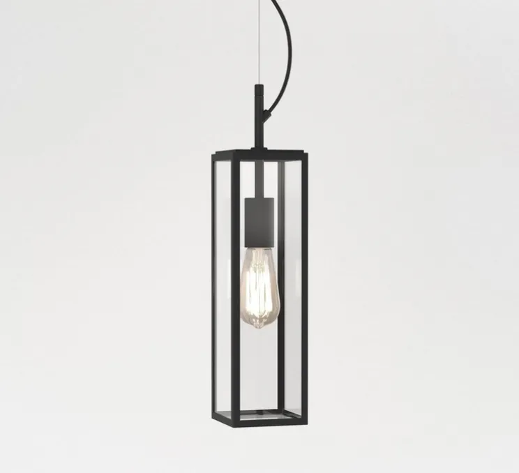 Suspension, Harvard, noir, IP44, L11cm, H38cm - Astro