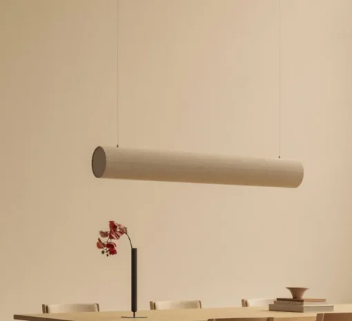 Suspension, Hashira Linear, naturel, LED, 2700K, 380 lm, L140cm, H18cm - Audo Copenhagen