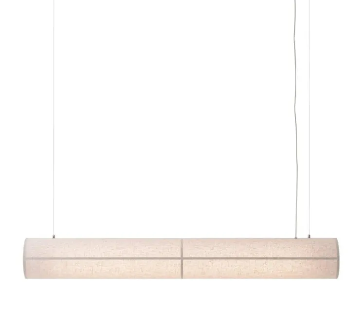Suspension, Hashira Linear, naturel, LED, 2700K, 380 lm, L140cm, H18cm - Audo Copenhagen