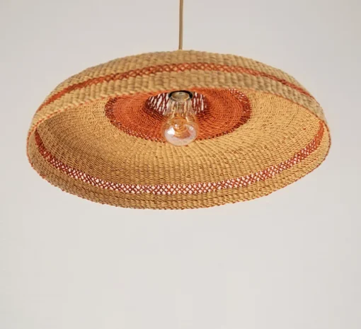 Suspension, Hatter, naturel/gingembre, Ø44cm, H13,5cm - GOLDEN Editions
