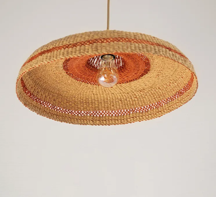 Suspension, Hatter, naturel/gingembre, Ø44cm, H13,5cm - GOLDEN Editions