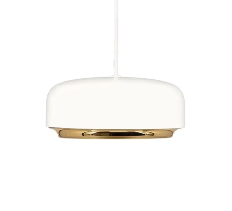 Suspension, hazel mini, blanc, LED, dim, 3000K, 600 lm, Ø22cm, H9,5cm - Umage