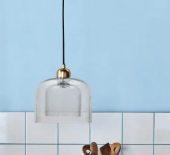 Suspension, HDBell, Laiton, transparent, Ø25cm, H26cm - House Doctor