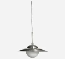 Suspension, HDCoin, blanc et argent, Ø35cm, H30,5cm - House Doctor