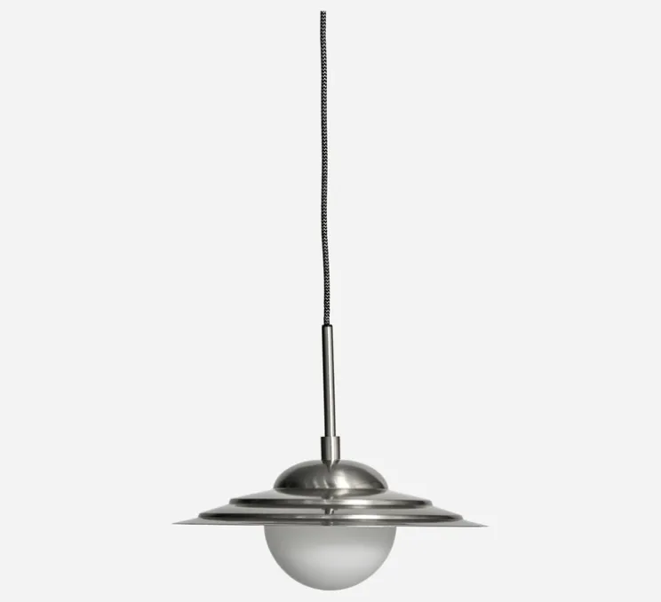 Suspension, HDCoin, blanc et argent, Ø35cm, H30,5cm - House Doctor