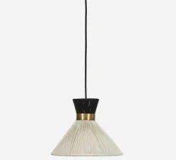 Suspension, HDCord, blanc & noir, Ø25cm, H20cm - House Doctor