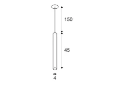 Suspension, Helia 40, noir, LED, 3000K, 700 lm, Ø4cm, H45cm - SLV