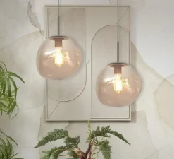 Suspension, Helsinki, ambre, Ø26cm - It's about Romi