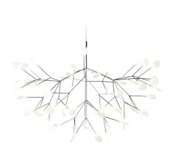 Suspension, Heracleum III, nickel, LED, dim, 2600K, 1180 lm, Ø72cm, H53cm - Moooi