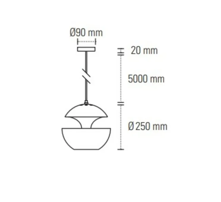 Suspension, Here Comes The Sun 250, blanc, Ø25cm, P25cm - DCW éditions Paris