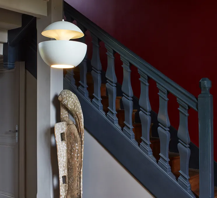 Suspension, Here Comes the Sun 350, blanc et blanc, Ø35cm, H35cm - DCW éditions Paris