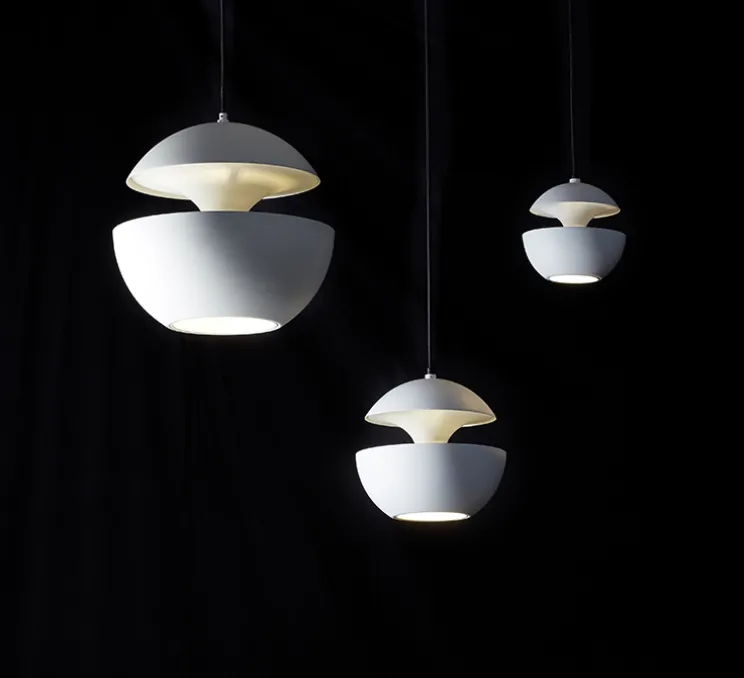 Suspension, Here Comes the Sun 350, blanc et blanc, Ø35cm, H35cm - DCW éditions Paris