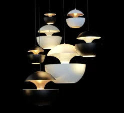 Suspension, Here Comes the Sun 350, blanc et blanc, Ø35cm, H35cm - DCW éditions Paris