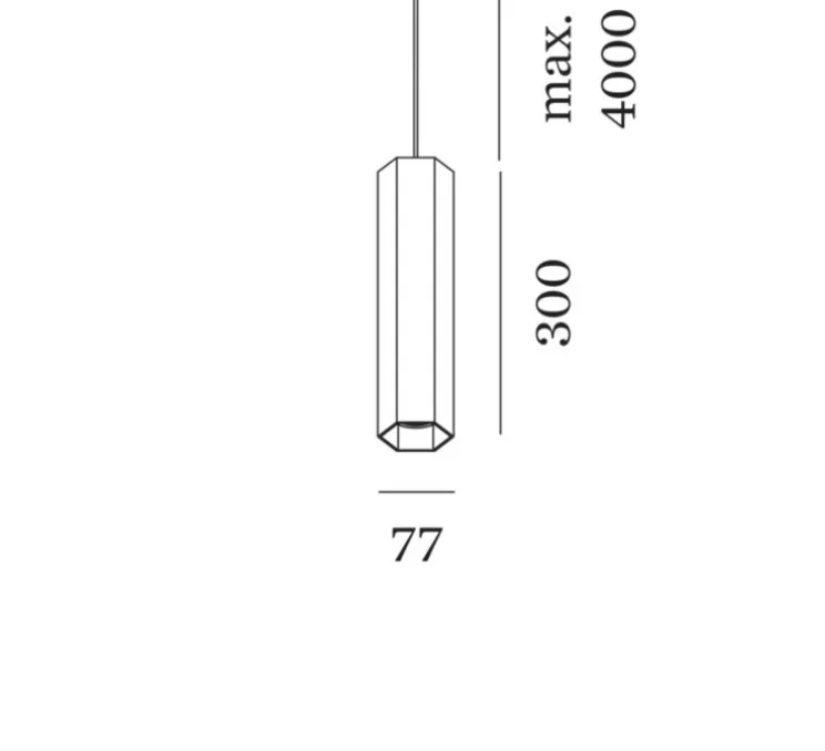 Suspension, Hexo 3.0 LED, cuivre, LED, dim, 3000K, 425 lm, Ø7,7cm, H30cm - Wever&Ducré
