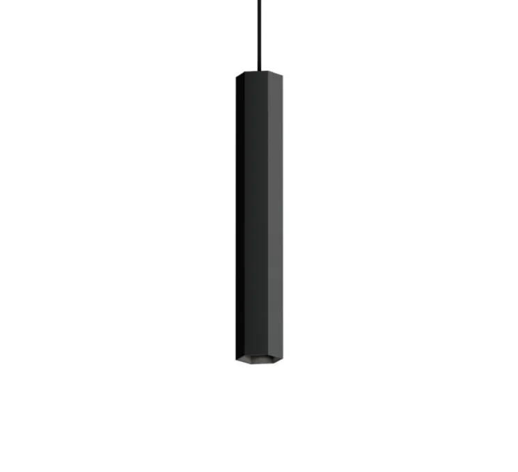 Suspension, Hexo Mini 3.0 PAR11, sans rosace, noir, Ø4,9cm, H30cm - Wever&Ducré