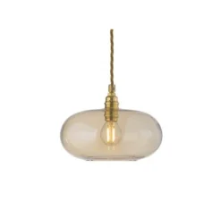 Suspension, Horizon 21, Or fumé, Ø21cm, H14cm - Ebb and Flow