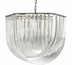 Suspension, Hyères, transparent, nickel, L65cm, P75cm - Eichholtz