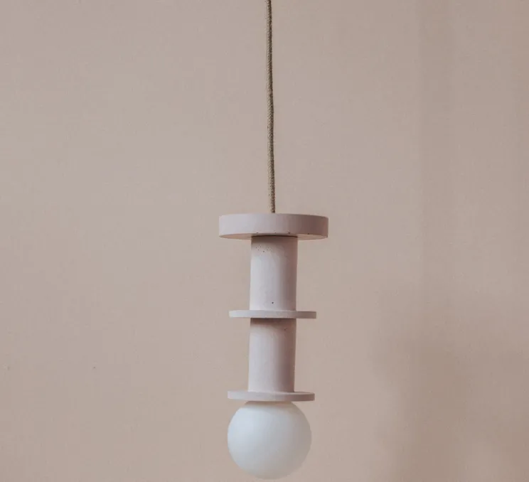 Suspension, Idoia 2, rose, Ø12,5cm, H21cm - Zuri
