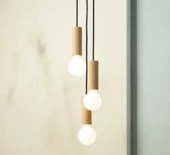 Suspension, Ila trio, Jaune ambre, Ø13cm, H15cm - Plato Design
