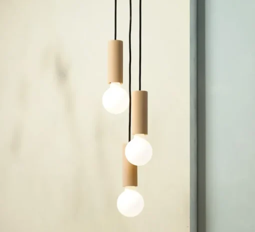 Suspension, Ila trio, Jaune ambre, Ø13cm, H15cm - Plato Design