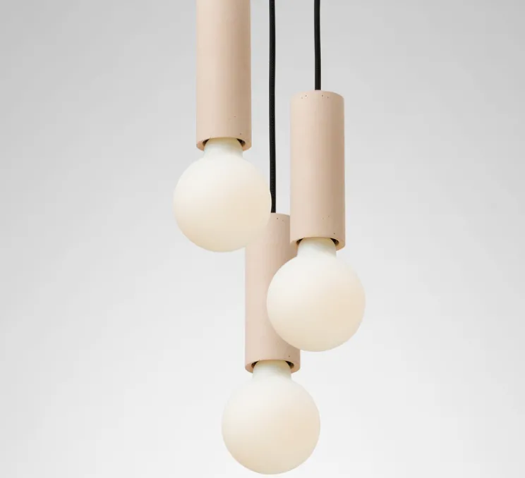 Suspension, Ila trio, Pêche, Ø13cm, H15cm - Plato Design