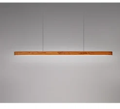 Suspension, I-Line, bois naturel de cerisier, LED, 3000K, 1434lm, L120cm, H5cm - LZF
