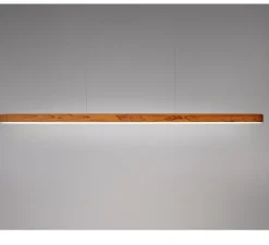 Suspension, I-Line, bois naturel de cerisier, LED, 3000K, 1808lm, L150cm, H5cm - LZF