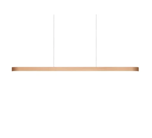 Suspension, I-Line, hêtre naturel, LED, 3000K, 1808lm, L150cm, H5cm - LZF