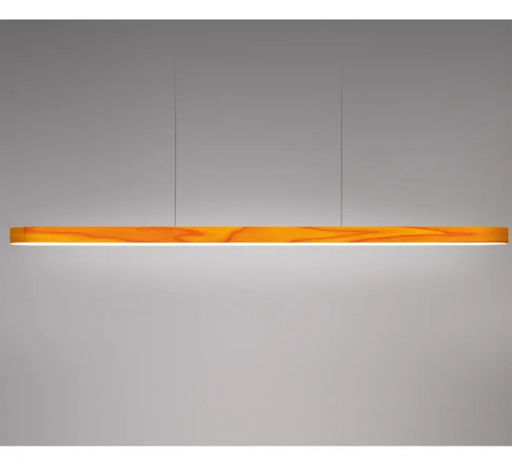 Suspension, I-Line, jaune, LED, 3000K, 1808lm, L150cm, H5cm - LZF