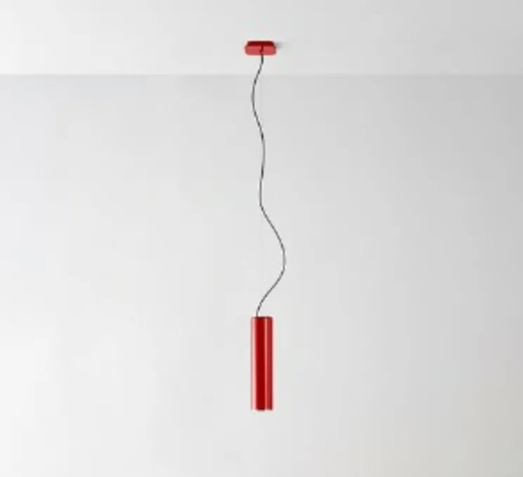 Suspension, Ilio Suspension 36, rouge, Ø9cm, H37cm - Artemide