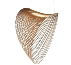 Suspension, Illan 100, dimmable coupure de phase, bouleau, LED, 2700K, Ø100cm, H100cm - Luceplan
