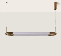 Suspension, Iman L, or antique, LED, 2700K, 3200 lm, L112cm, H15cm-Aromas del Campo