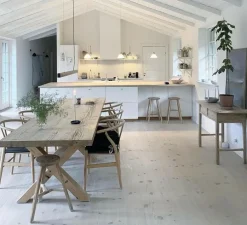 Suspension, I-Model Cord, acier bleui, LED, dim, 2700K, 2840 lm, L200cm, H5,3cm - Anour