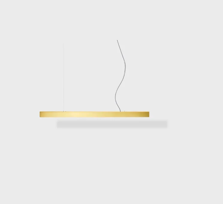 Suspension, I-Model Cord, laiton brossé, L100cm, H5,3cm - Anour