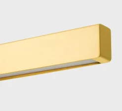 Suspension, I-Model Cordless, laiton brossé, LED, dim, 2700K, 2130 lm, L100cm, H5,3cm - Anour