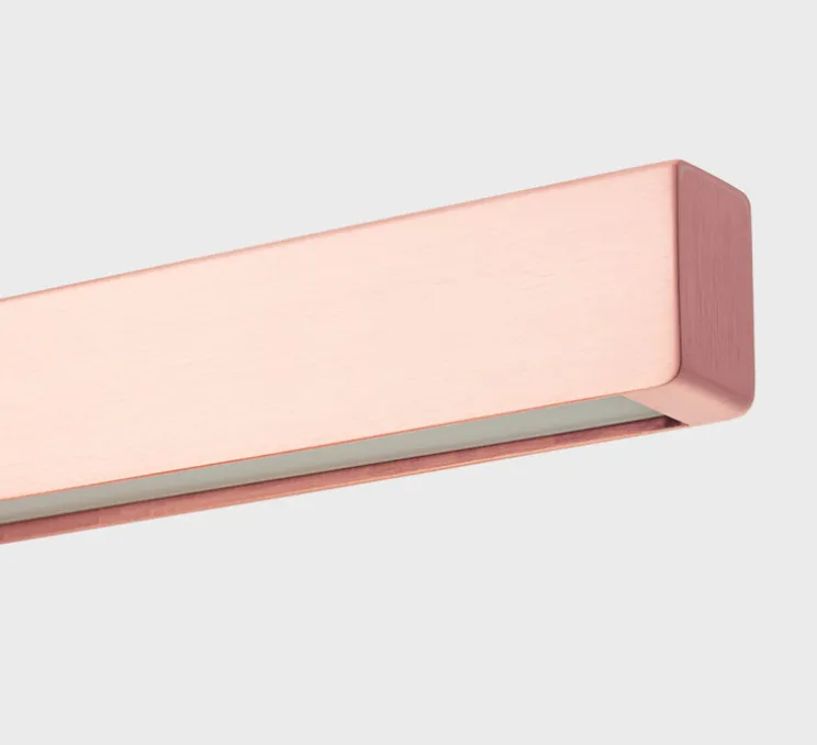 Suspension, I-Model Cordless, cuivre brossé, LED, dim, 3500K, 2130 lm, L150cm, H5,3cm - Anour