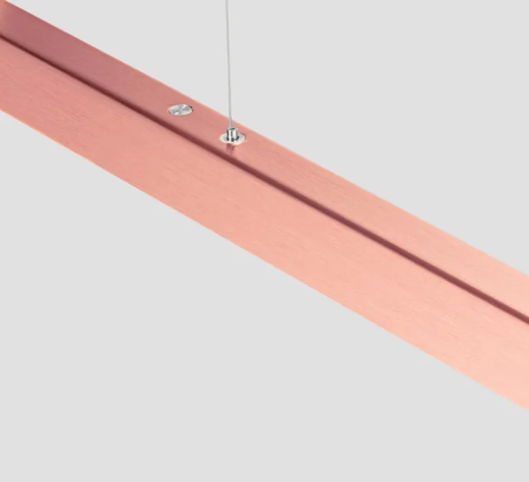 Suspension, I-Model Cordless, cuivre brossé, LED, dim, 3500K, 2130 lm, L150cm, H5,3cm - Anour