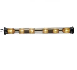 Suspension, In the tube 120-1300 horizontal, dorée, maille dorée, Ø14cm, P132cm - Dcw editions