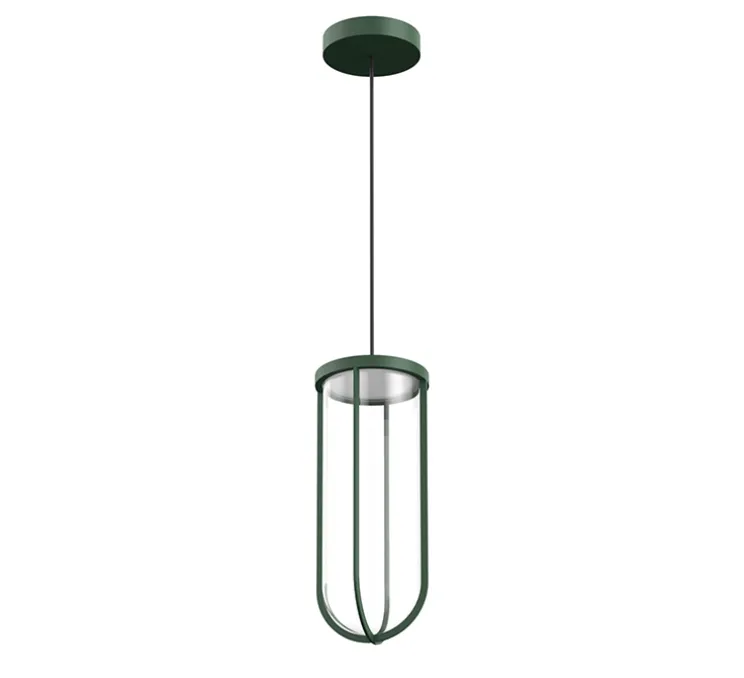 Suspension, In Vitro, vert forêt, IP66, LED, 2700K, 799 lm, Ø18cm, H42,5cm - Flos