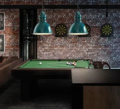 Suspension, Industrial C1750, vert vintage, Ø50cm, H62cm - Ferroluce