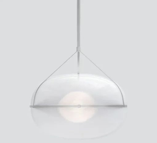 Suspension, Iris, A/A, argent, LED, dim, 1-10V, 3000k, Ø90cm, H60cm - A-N-D