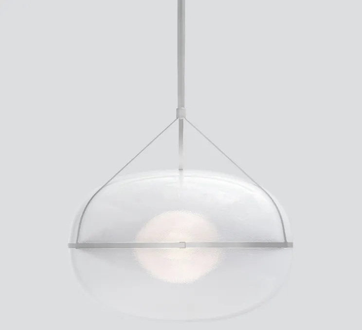 Suspension, Iris, A/A, argent, LED, dim, 1-10V, 3000k, Ø90cm, H60cm - A-N-D
