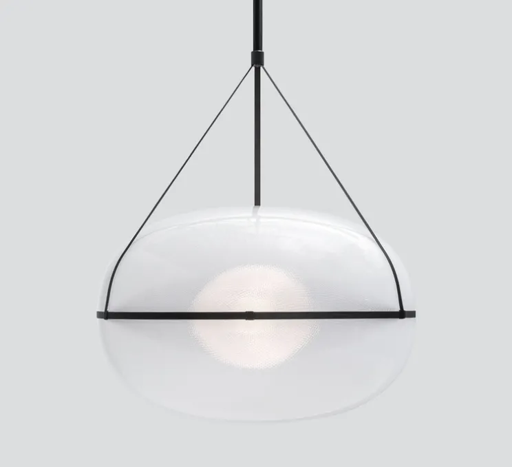 Suspension, Iris, A/A, noir, LED, dim, 1-10V, 2700k, Ø90cm, H60cm - A-N-D