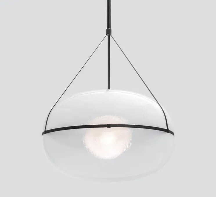 Suspension, Iris, A/A, noir, LED, dim, 1-10V, 2700k, Ø90cm, H60cm - A-N-D