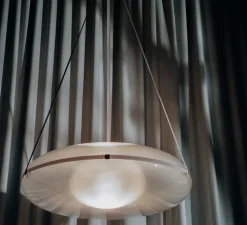 Suspension, Iris, B/B, argent, LED, dim, 1-10V, 2700k, Ø90cm, H30cm - A-N-D