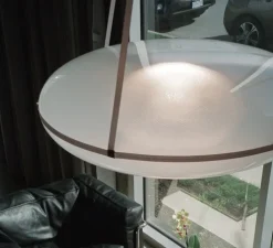 Suspension, Iris, B/B, argent, LED, dim, 1-10V, 2700k, Ø90cm, H30cm - A-N-D