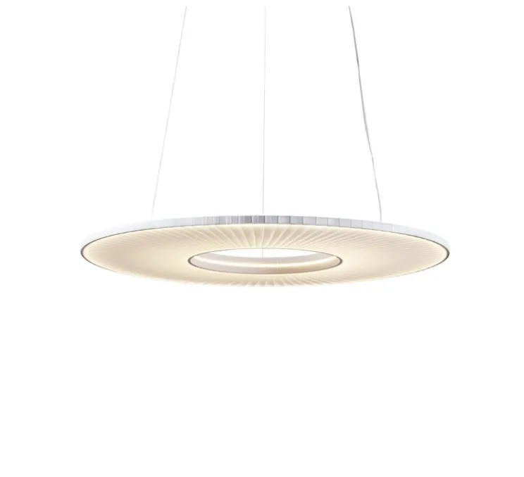 Suspension, Iris Horizontal 80, blanc, LED, dim, 2700K, 7350 lm, Ø78cm, P78cm - Dix heures dix